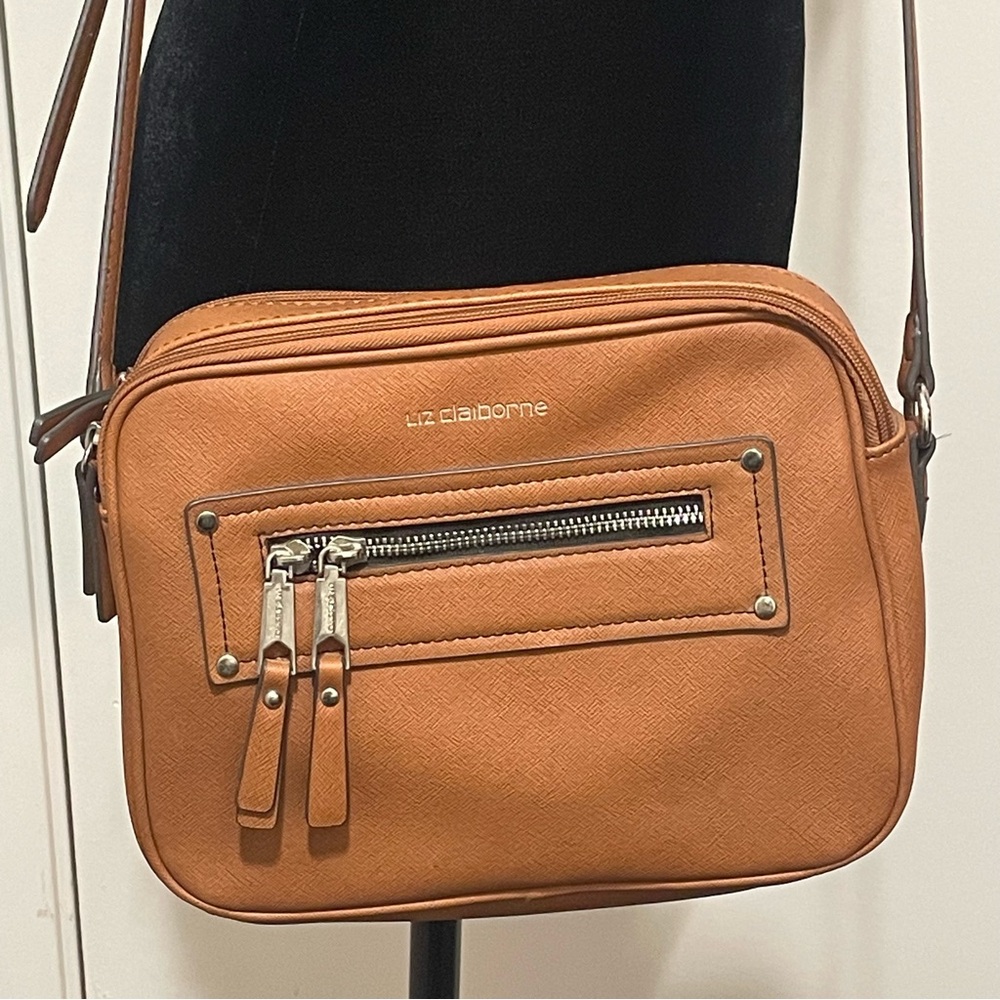 LIZ CLAIBORNE Crossbody Purse Bag in Brown - Picture 1 of 7